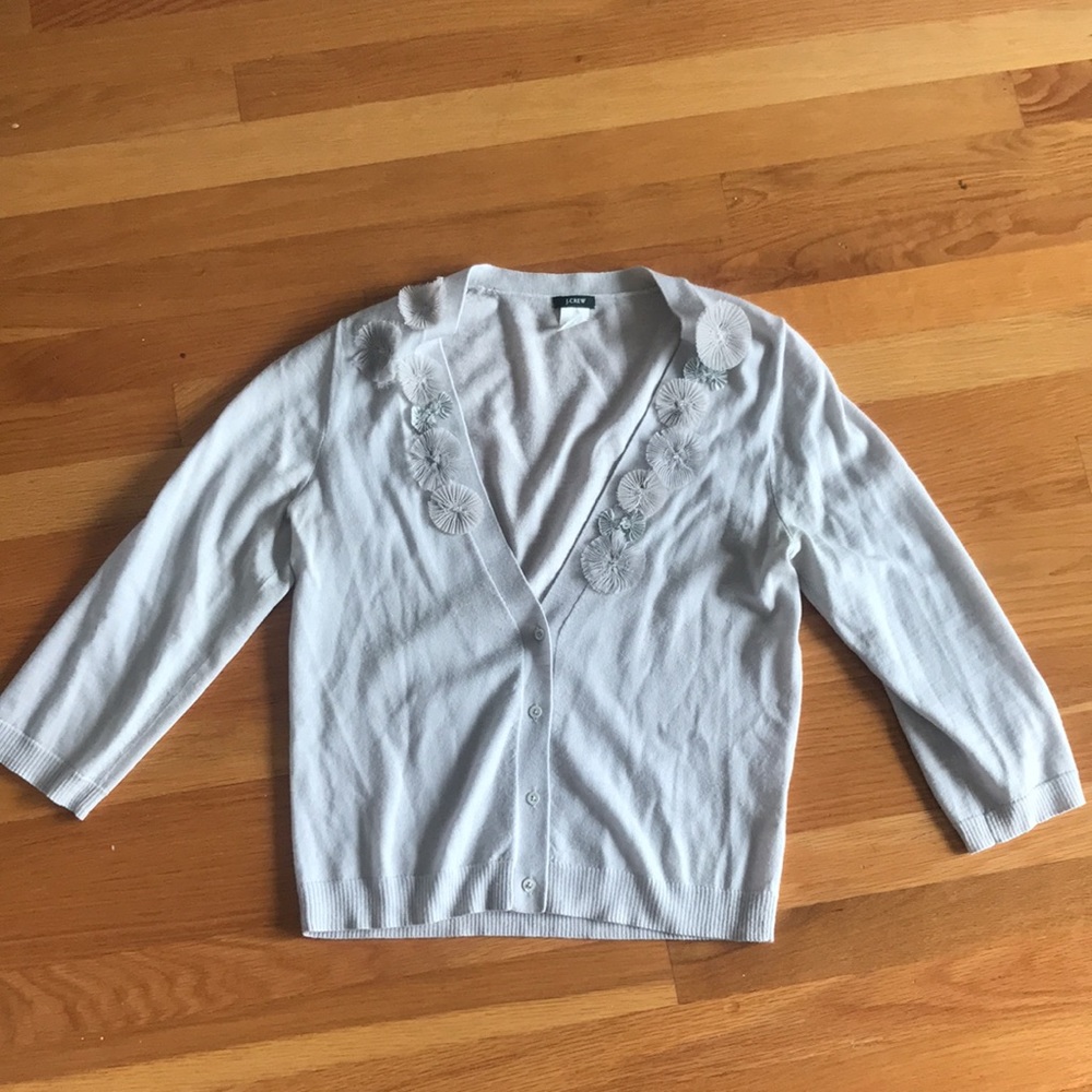*️⃣🤍 J. Crew Vintage Silver Cardigan 🤍*️⃣